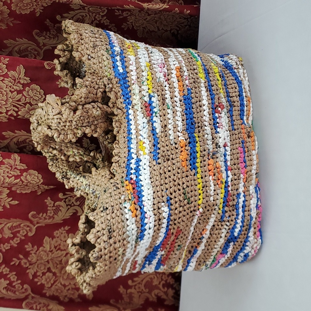 Donated-Woven plastic shopping bag made out of recycled ♻️ bags